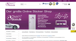 Desktop Screenshot of clickstick.de